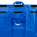 A blue Vollrath storage bag with black straps.