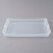 A clear plastic container lid for Vollrath steam table food pans.