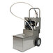 MirOil MOD 1550 200 lb. Fryer Oil Electric Filter Machine and Discard Trolley - Drain Valve 120V