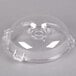 A clear plastic lid with a hole for a Robot Coupe bowl.
