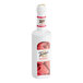 A white bottle of Torani Raspberry Puree Blend with a red and white label.