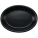 A black oval Hall China baker dish.