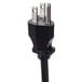 A black power cord for a Bunn VPR coffee brewer with two plugs.
