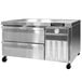 A stainless steel Continental Refrigerator chef base with two drawers.