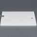 A white rectangular plastic filler plate for an ARY VacMaster packaging machine.