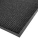 Cactus Mat 1485M-L35 3' x 5' Charcoal Needle Rib Carpet Mat - 3/8 inch Thick