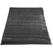 A black carpet with a charcoal Cactus Mat design.