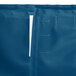 A mariner blue nylon cover with a Velcro closure for a Metro shelf cart.