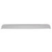 A white rectangular divider bar with a black metal frame.