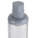 A grey plastic bottle with a metal cap on a Regency galvanized steel leg.