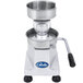 A Globe PP4 manual patty press with a single-level press handle.