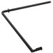 A black metal gas manifold bar.