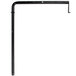 A black metal rectangular pole with screws.