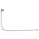 A curved metal pipe with a handle.