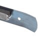 A Bulman Deluxe Razor-X lower knife assembly with a blue plastic wrap around a metal blade.
