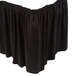 Marko 5024EG29AF014 Trufinish Classic Black 17' 6 inch Twill Skirting with Shirred Pleat