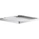 A white square metal undershelf.