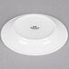 A Tuxton Pacifica bright white china plate with an embossed design.