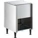 A Scotsman stainless steel cabinet stand with black legs.