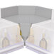 An Advance Tabco stainless steel underbar filler inside corner piece.