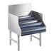 A stainless steel Advance Tabco Prestige series liquor display rack.