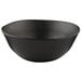 An Elite Global Solutions black melamine bowl.