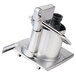 A Robot Coupe stainless steel pusher feed head assembly with a black tube.