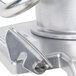 A close-up of a stainless steel Robot Coupe Pusher Feed Head Assembly.
