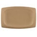 A rectangular beige Elite Global Solutions Greenovations paper bag platter.