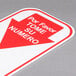 a red and white sign