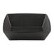 A black rectangular Elite Global Solutions melamine bowl.