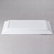 A white rectangular Elite Global Solutions melamine serving platter.