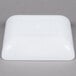 A white square GET Midtown melamine bowl.