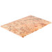 An Elite Global Solutions rectangular melamine riser platter set with a marbled surface and black veins.