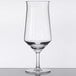 A customizable clear Tritan plastic goblet with a curved rim.