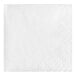 A white napkin with a diamond pattern.