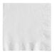 A white napkin with a corner edge.