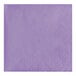 A Luscious Lavender purple paper napkin with a diamond pattern.