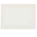 A white rectangular placemat with a white border decorated with black lines.