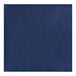 A navy blue paper napkin with a diamond pattern.