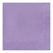 A Creative Converting Luscious Lavender purple napkin with a diamond pattern.