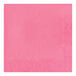 A Creative Converting pink paper napkin with a white diamond pattern.