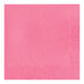 A pink paper napkin with a white diamond design.