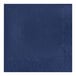 A navy blue luncheon napkin with a square border.