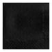 A black napkin with a diamond pattern.