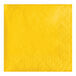 A School Bus Yellow paper napkin with a diamond pattern.