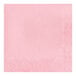 A pink paper napkin with a diamond pattern.