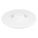A white, round can holder lid designed for DD-26 Series ice cream dipping cabinets.