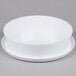 A white melamine bowl with a white lid.