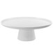 10 Strawberry Street WTR-10CAKESTND Whittier 10 1/2 inch White Porcelain Cake Stand with Foot